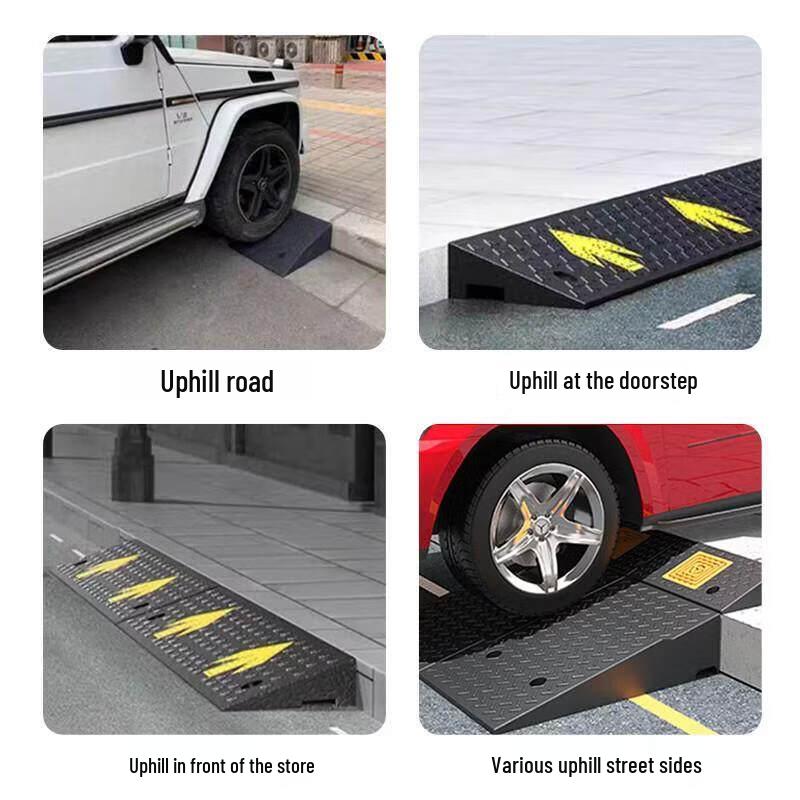 Heavy-Duty Rubber Curb & Threshold Ramp Mat