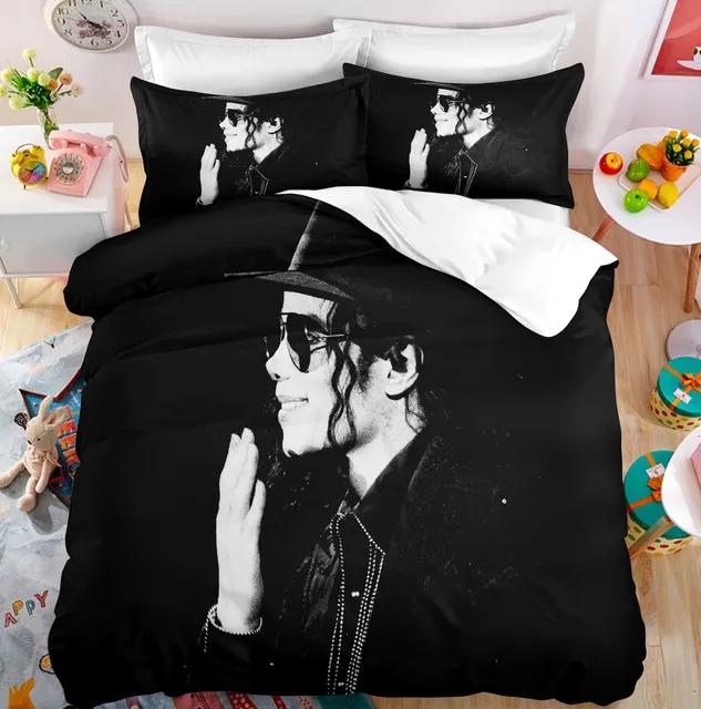Постельное белье Michael Jackson Односпальное Twin Full King Size Музыкальный Гений Постельное белье для Взрослых Подростков Спальни Комплект с Пододеяльником Супер Звезда