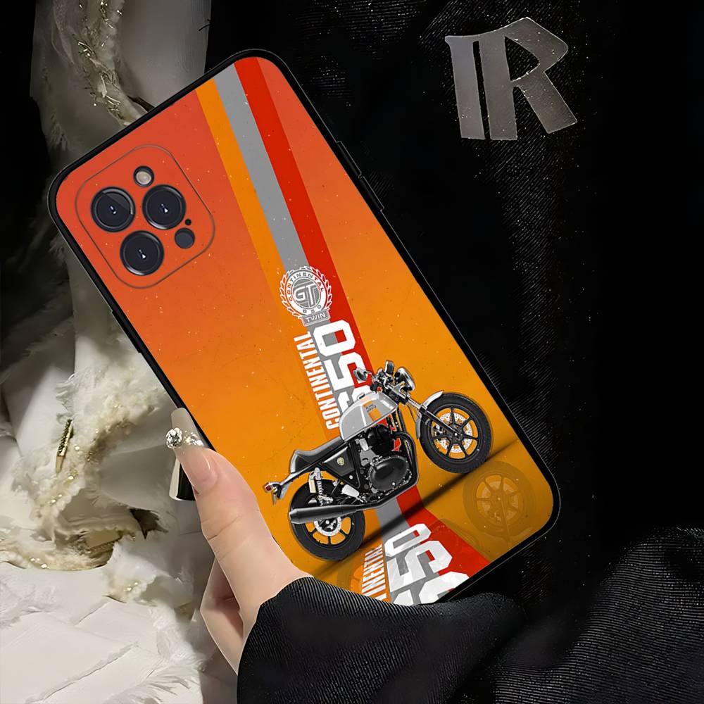 R-ROYALS E-ENFIELDS Logo Phone Case For IPhone 17 16 15 14 13 12 Mini 11 Pro Plus Soft Silicone Cover