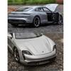 Welly 1/24 Porsche Taycan Turbo S Сплавная машина Литые и игрушечные транспортные средства Модель автомобиля Миниатюрная масштабная модель автомобиля Игрушка для детей