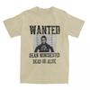 Dean Winchester Wanted Sign T Shirts Cotton Tops Summer Vintage Short-Sleeve T Shirt O Neck Fashion Loose Tshirt