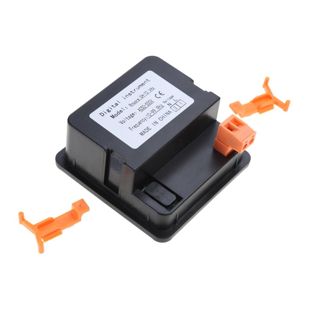 Цифровой вольтметр HZ-Meter Панельный вольтметр Частота LED Дисплей AC50-500V 10-99.9HZ Встроенная установка Компактный размер