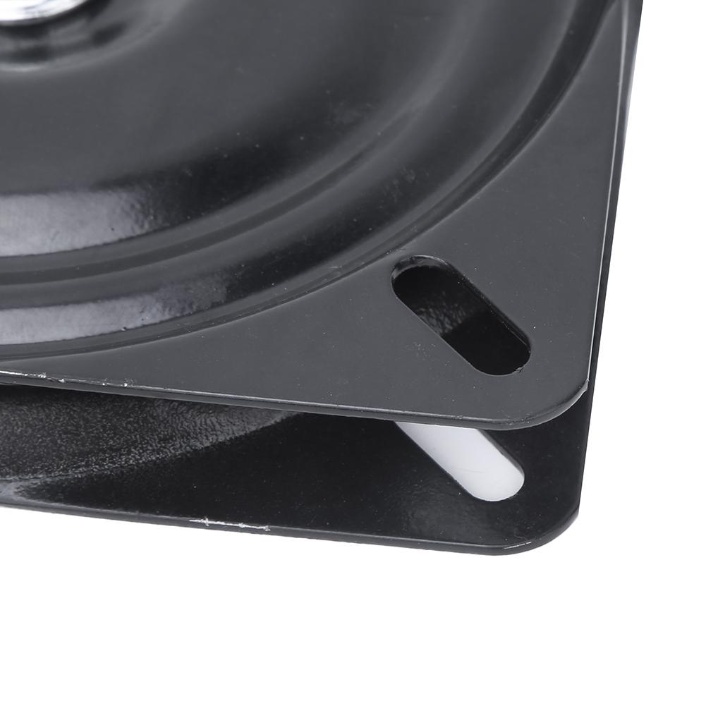 Черный металлический железный поворотный стол для офисных принадлежностей, вращающаяся подставка для дисплея 150 x 150 x 2 мм для поделок