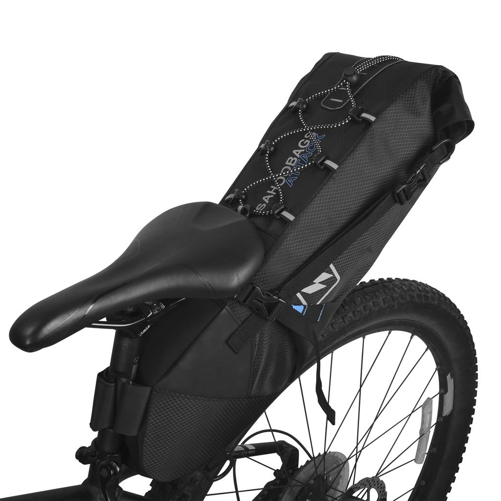 Waterproof Bike Bag Bicycle Saddle Bag Pannier Cycle MTB Mountain Road Bike Tail Seat Bag Adjustable 3L 10L