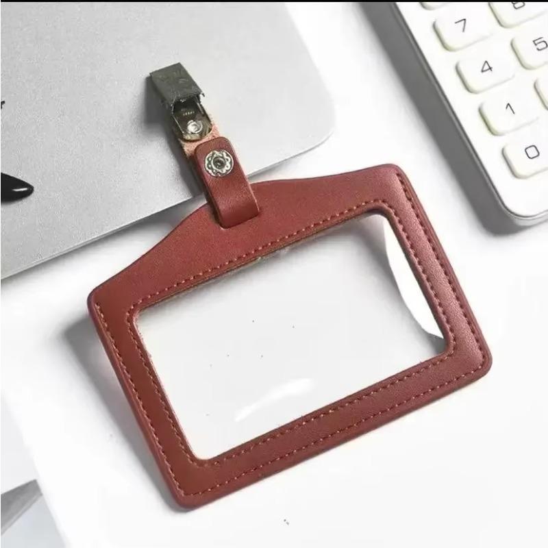 Горизонтальный вертикальный чехол для удостоверения личности из натуральной кожи для удостоверения личности медсестры, держатель для кредитной карты, держатель для бейджа, чехол для карты