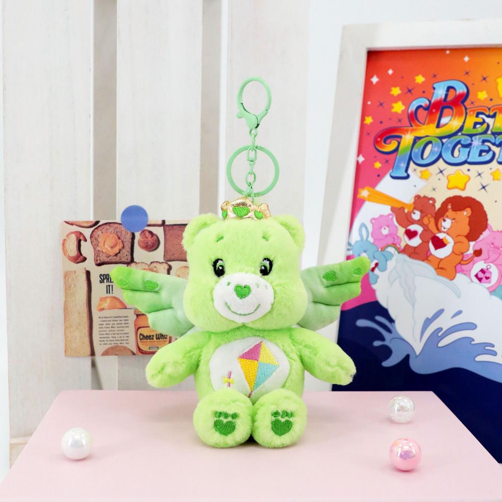 Care Bears Angel Wings Plush Keychain Cute Bear Pendant 15cm Kawaii Bag Charm Soft Stuffed Animal Keyring For Kids Birthday Gift