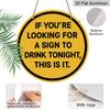 2D Flat 1pc, 8x8 in, Drinking Theme Aluminum Metal Decorative Signs & Plaques, Perfect for Decorating Bedrooms, Kitchens, Dining Rooms, and Bars - An