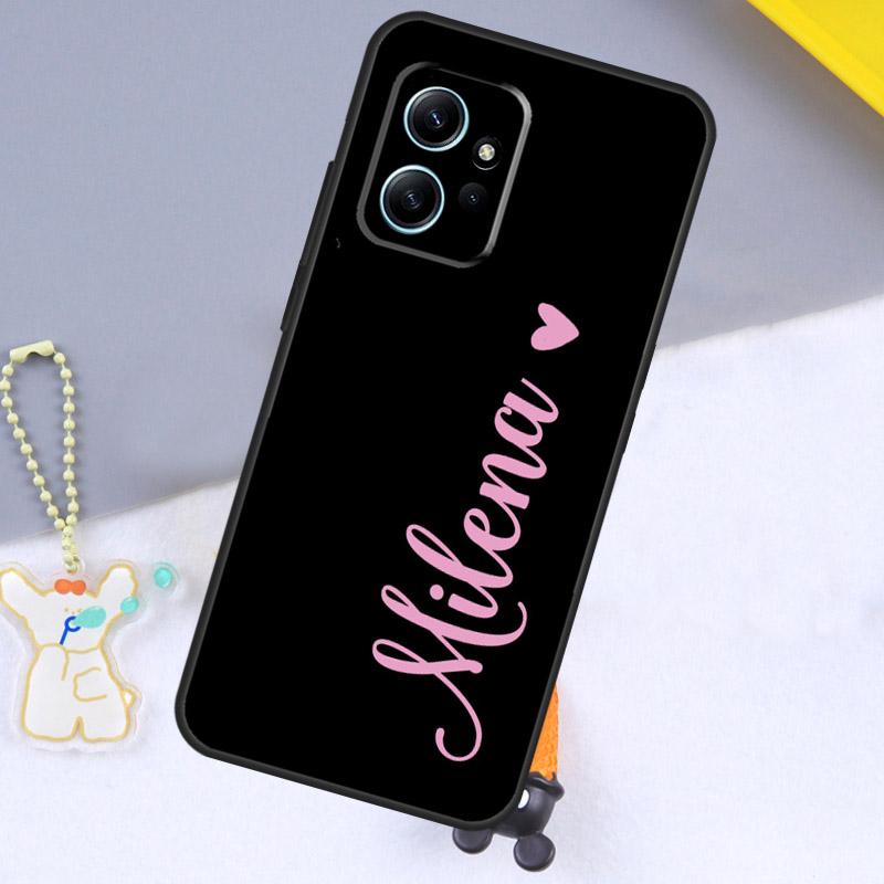 PERSONALISED NAMES CUSTOM WEDDING For Xiaomi Redmi 12 9C 10C 12C 13C Case For Redmi Note 12 Pro 11 8 9 10 Pro 9S 10S 11S 12S