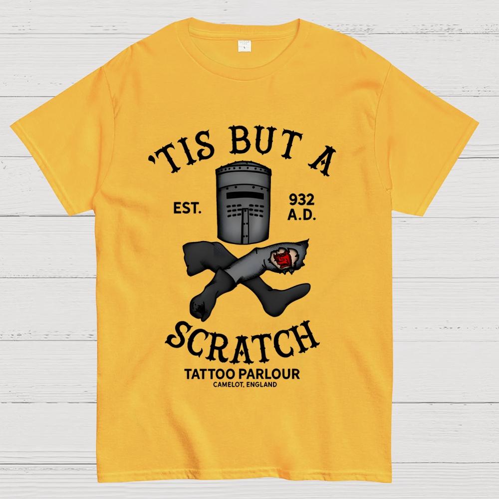 TIS BUT A SCRATCH Unisex 100% Cotton Summer Casual Cool Loose T-Shirt
