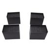 4 шт. прочная черная подставка 5 дюймов квадратная увеличенная расширенная мебельная подставка для офиса