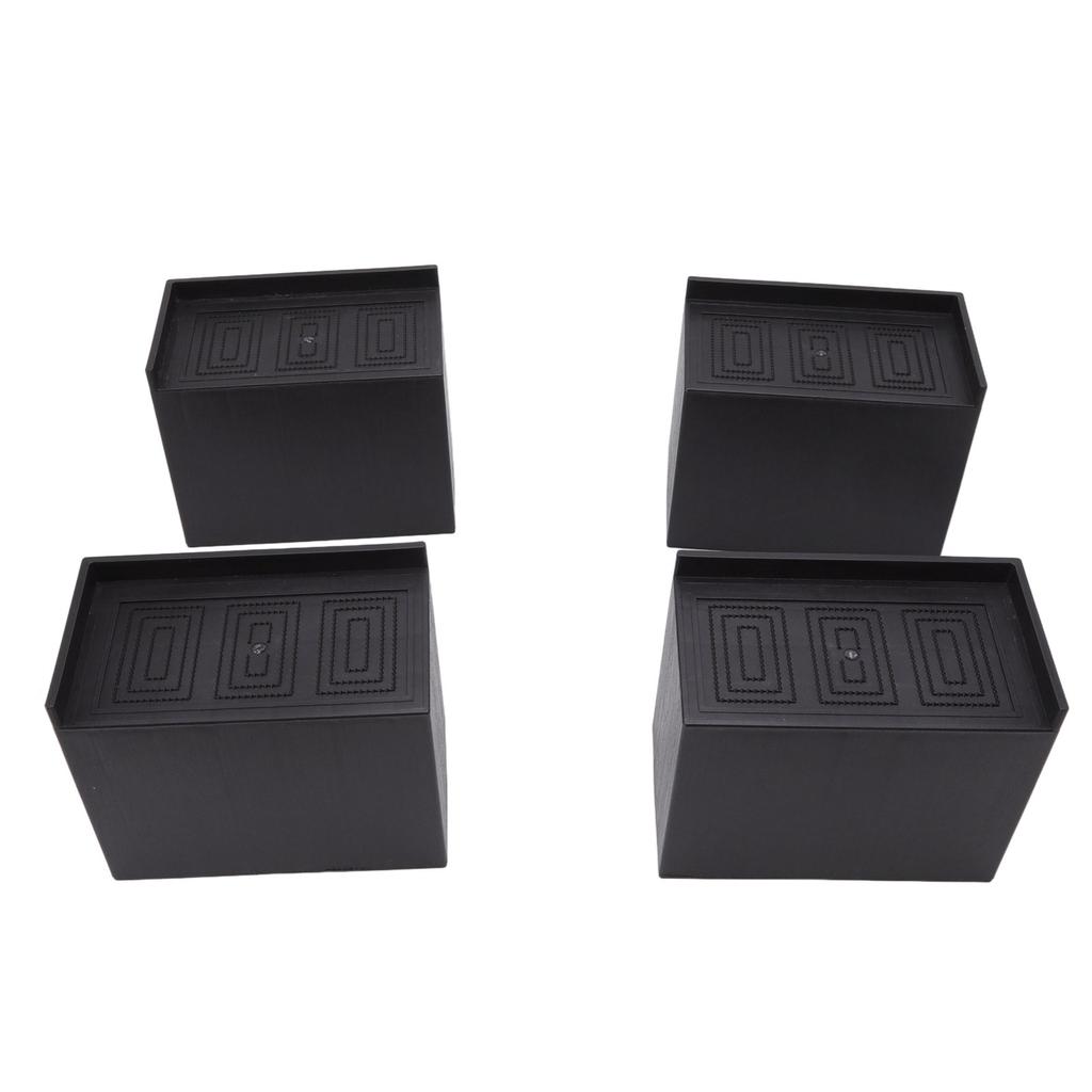 4 шт. прочная черная подставка 5 дюймов квадратная увеличенная расширенная мебельная подставка для офиса