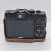 Чехол-сумка из искусственной кожи для камеры Canon Powershot G15 G16, полный чехол для корпуса с ремешком
