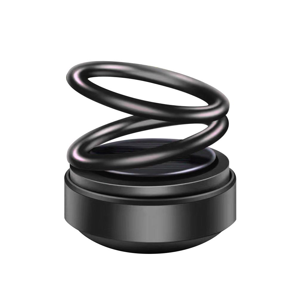 Автомобильный освежитель воздуха на солнечной энергии, двойные кольца, вращающаяся подвеска, вращающийся диффузор для ароматерапии, приборная панель, парфюмерный ароматизатор, авто орнамент