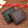 Men's Wallet Short Zipper Buckle Wallet New Wallet Coin Purse