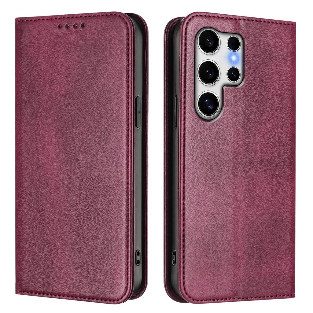 For Samsung Galaxy S25 Ultra Wallet Cases Retro Texture RFID Blocking Leather Phone Cover