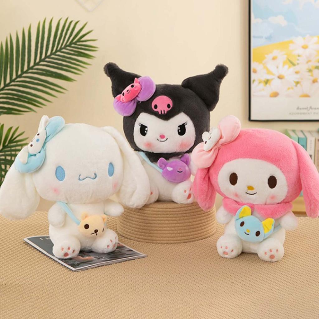 Cute Sanrio Plush Toy Stuffed Pillow Soft Comfortable Skin-friendly Plush Toy for Kids Baby Comforting Gift