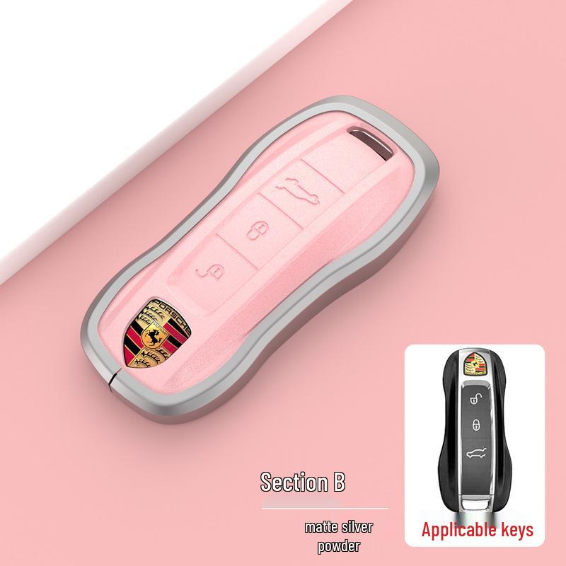 Porsche Key Case for Panamera, Macan, Cayenne, Taycan, 718, 911