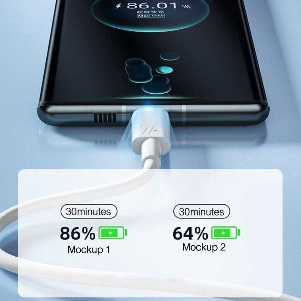 7A USB Type C кабель для быстрой зарядки для Huawei Mate 40Pro Xiaomi Poco Samsung кабели для быстрой зарядки USB C кабель для синхронизации данных