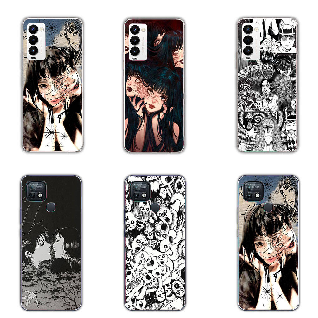 For Motorola Moto Edge 40 30 Neo G54 G24 G84 iPhone 15 14 Xiaomi Redmi Note 13 12 11 Pro Samsung Galaxy A34 A54 Tomie Junji Ito Anime Collection Case