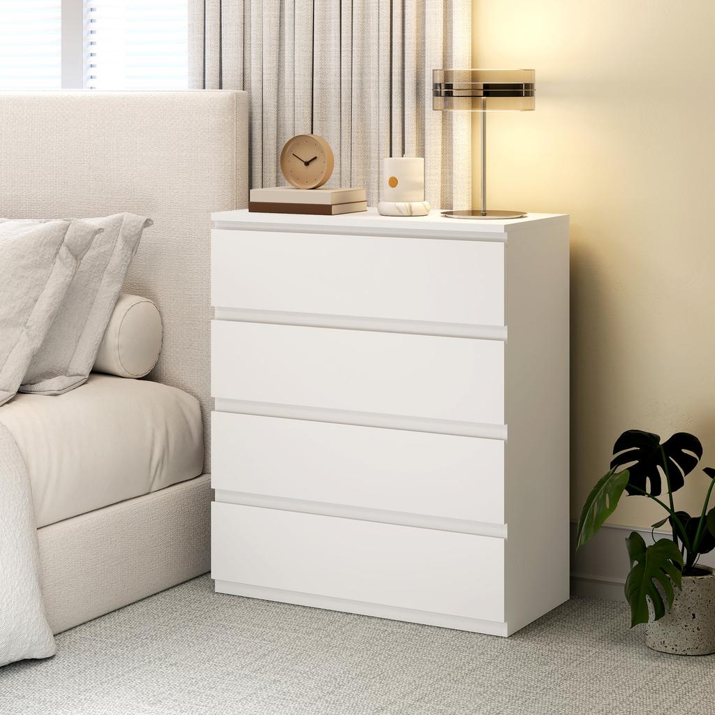 Chest of Four Drawers - White