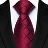 Men's Classic Solid Color Plaid Tie - Multi-color for Business, Casual, or Wedding