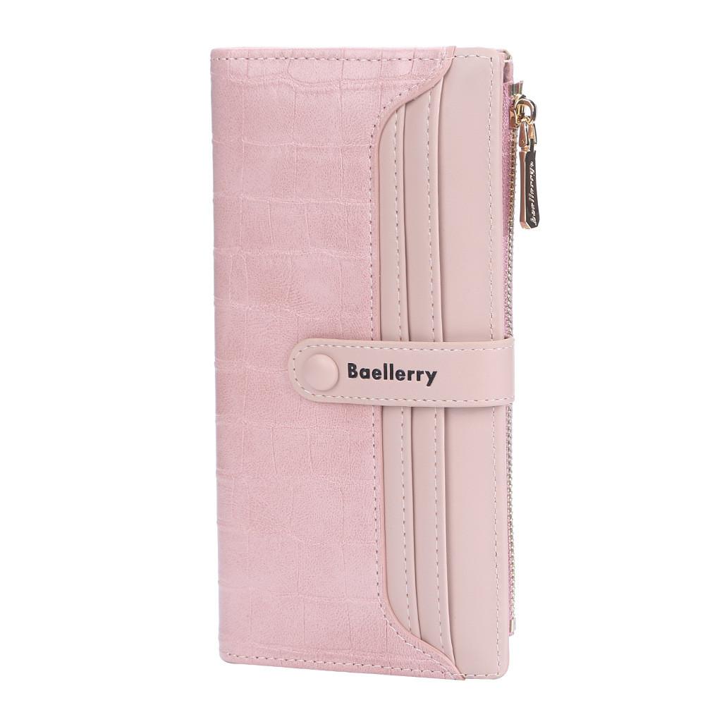 Baellerry Korean Style Ladies Card Holder Long Wallet With Breathable Pu Fabric For Daily Fashion