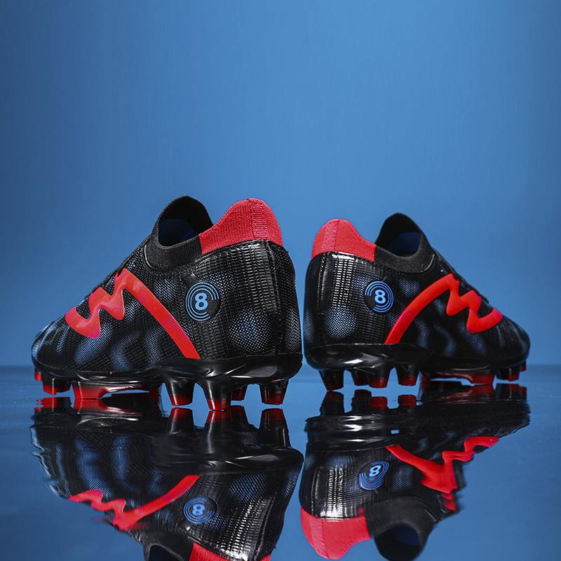 Мужские футбольные бутсы с длинными шипами и высокой лодыжкой, футбольные бутсы AG, детские уличные бутсы для травы, футбольные бутсы, тренировочные спортивные футбольные бутсы