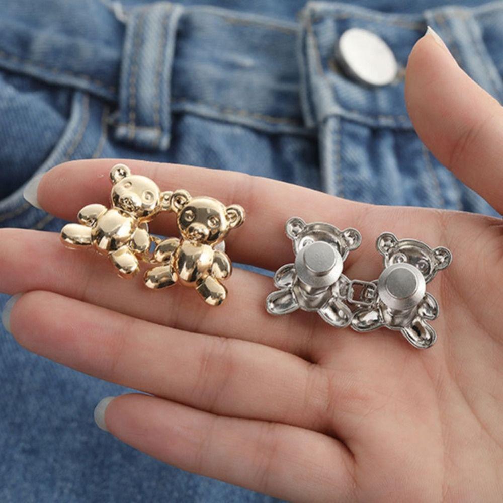 Colorful Jean Fit Tighten Buckles Button Clasps Jean Buttons for Loose Jeans Party