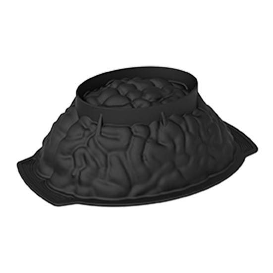 Silicone Brain Shape Mold Food Grade BPA Free Heat-Resistant Reusable 3D DIY Brain Cake Candy Dessert Mold