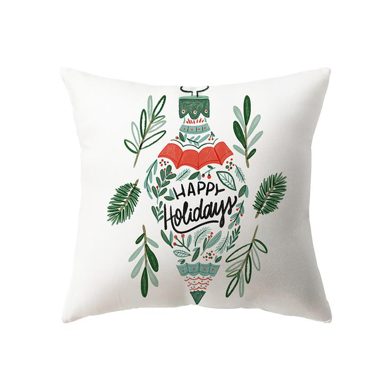 Рождественские украшения с рождественским принтом, чехол для подушки, украшение для дома, гостиной, дивана, подушка, наволочка