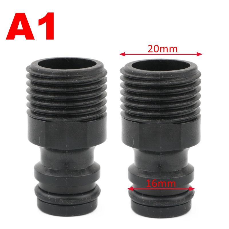 2 шт. Пластик 1/2 3/4 1 дюйм Наружная/внутренняя резьба Садовое орошение Быстроразъемное соединение Кран Водопроводный кран Соединитель Адаптер