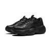 Li Ning Honey Thick Sole Height Increasing Shock Absorbing Non-Slip Wear-Resistant Low-Top Casual Shoes Women Sneaker Black AGCU252-3