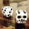 Halloween Skeleton Dice Scary Novelty Creative Skull Bone Dice Six Sided Skeleton Club Pub Party Game Toys