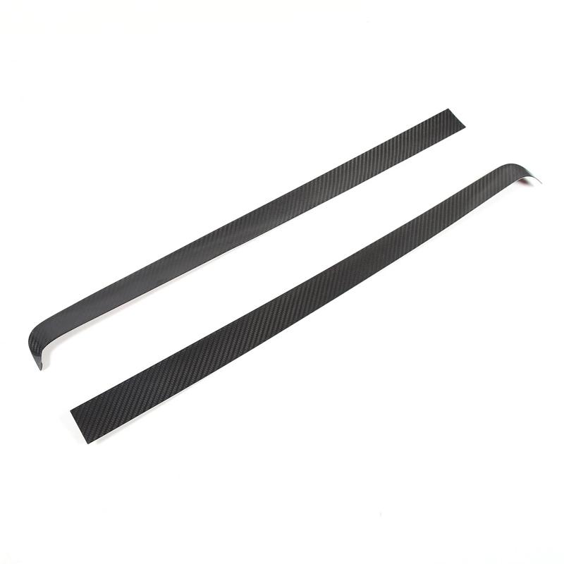 For Tesla Model 3/Y/YL 2023-26+ Real Carbon Fiber Car Center Console Dashboard Air Vent Strip Cover Protective Car Accessories