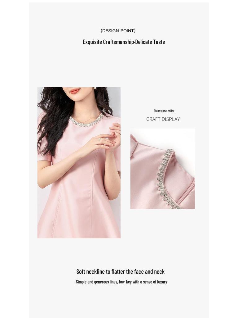 Платье-мини с шипами и бриллиантами, приталенное, для светской львицы