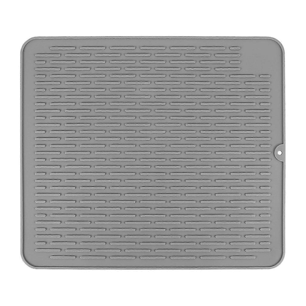 Large Silicone Placemat Dish Drying Mat Kitchen Draining Table Drain Mat Sink Non-slip Pad Durable