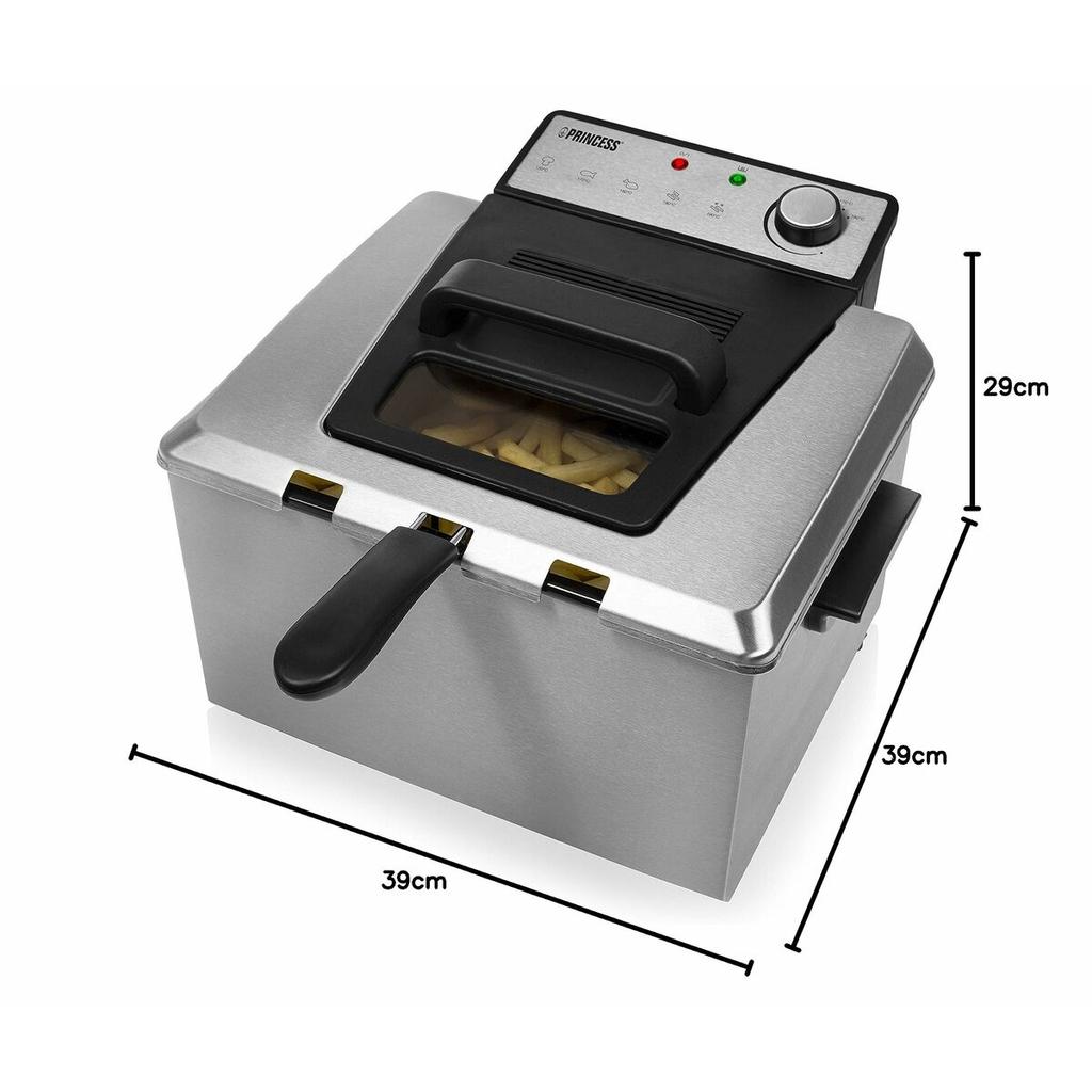 Princess 185000 Deep Fryer 5L 3270W Silver