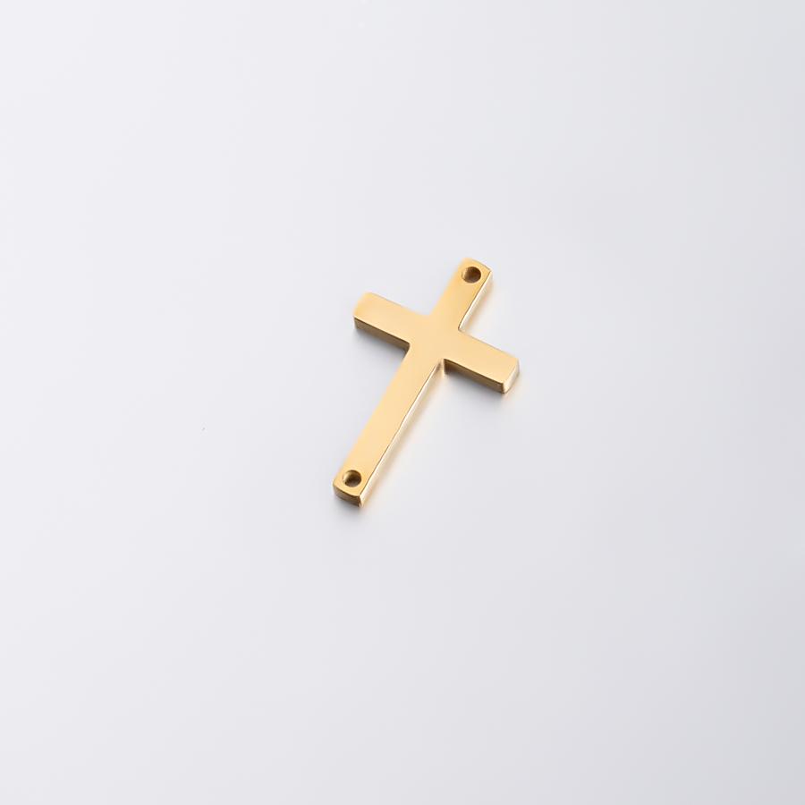 Semitree 5pcs/lot Stainless Steel Cross Bracelet Connectors Necklace Charms Pendant DIY Jewelry Making Handcrafted Accessories