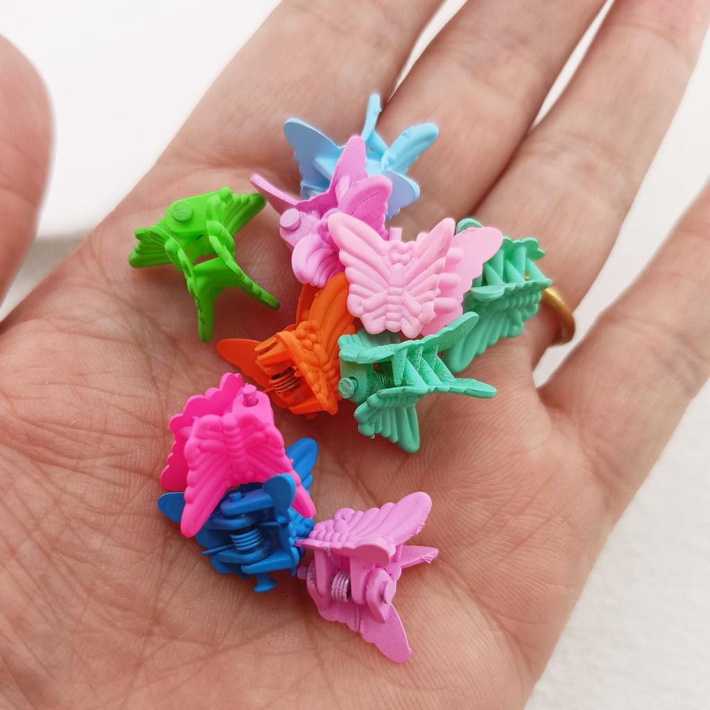10/20/50/100 шт. Мини-зажимы для волос «Бабочки» для девочек, милые маленькие мини-крабики конфетных цветов для головных уборов, аксессуары для волос для женщин
