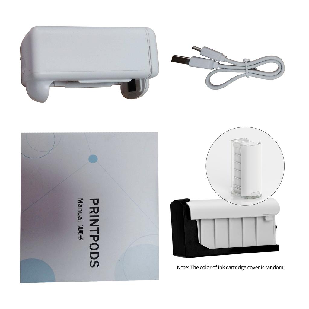 Ручной принтер EVEBOT PrintPods Мини-портативный струйный принтер для татуировок с чернильным картриджем WiFi