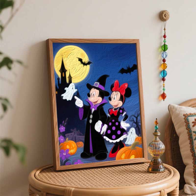 Disney Хэллоуин цифровой набор для масляной живописи ручной работы DIY домашние украшения