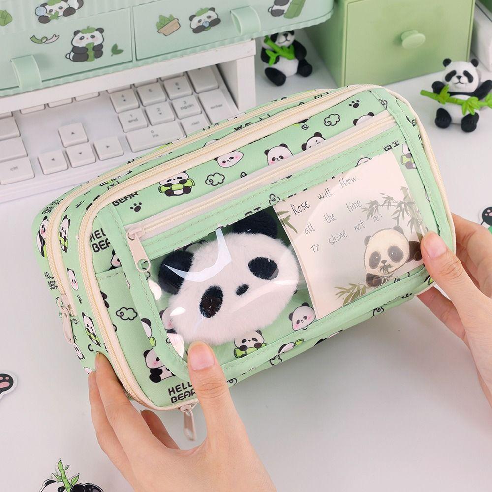 Large Capacity Pencil Case Nine-Layer Stationery Bag Cartoon Pencil Box School Office
