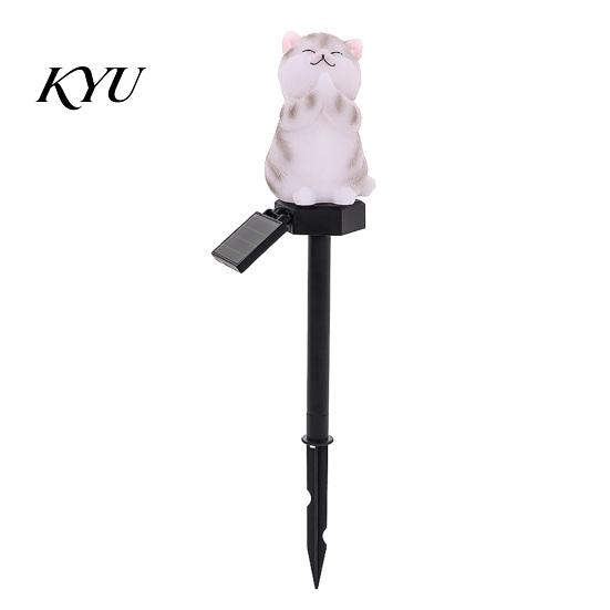 Waterproof Pathway Lighting Solar Cat Garden Light, Outdoor Eco Friendly Decor LED Lamp for Patio Yard Lawn Decoration Romantic Courtyard Atmosphere