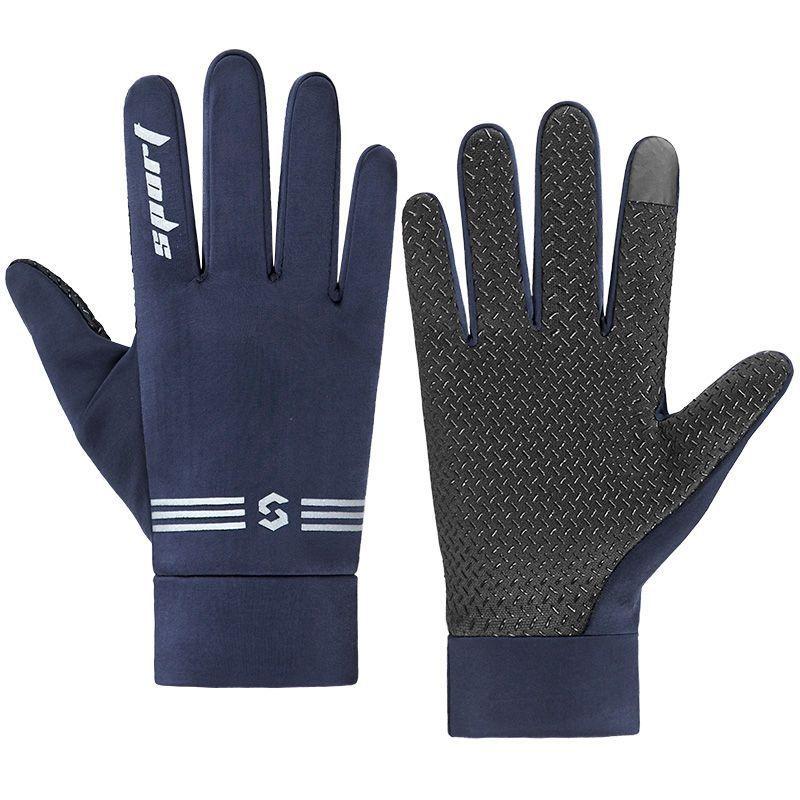 Термальные перчатки Осень Зима Ветрозащитные Противоскользящие Сенсорные Бег Велоспорт Спорт На открытом воздухе Взрослые Толстые Теплые