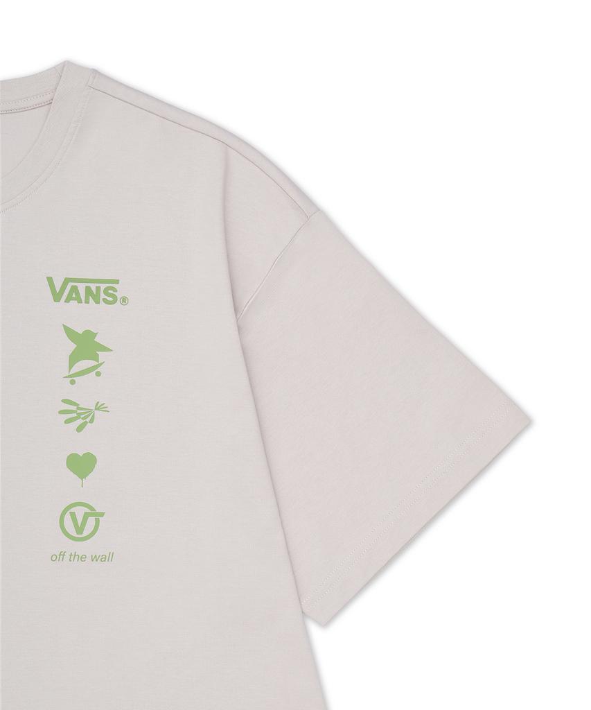 VANS Короткорубашка с принтом птиц - Taupe Mist / Vn000Tkyen91