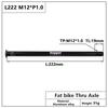 Bicycle Thru Axle Fatbike Axle Skewers Bike Hubs Tube Shaft Quick Release Front Rear Axle M12 M15 P1.5 P1.75 Bike Accessories