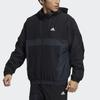 Adidas Sport Warm-Up Jacket With Full Zip Stand Collar And Hood Men Jackets Black H39324