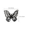10 шт. Бабочка Трехмерная наклейка на ткань Декоративные нашивки Швейные аппликации Вышитые наклейки Аппликации из полиэстера