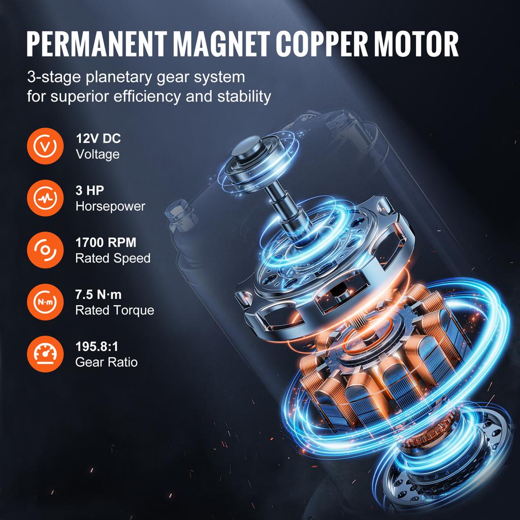 SucceBuy 10000 фунтов Электрическая лебедка 12 В Лебедка для грузовика и автомобиля с 65-футовым синтетическим тросом Беспроводное управление IP55 для буксировки Внедорожник Внедорожный Джип