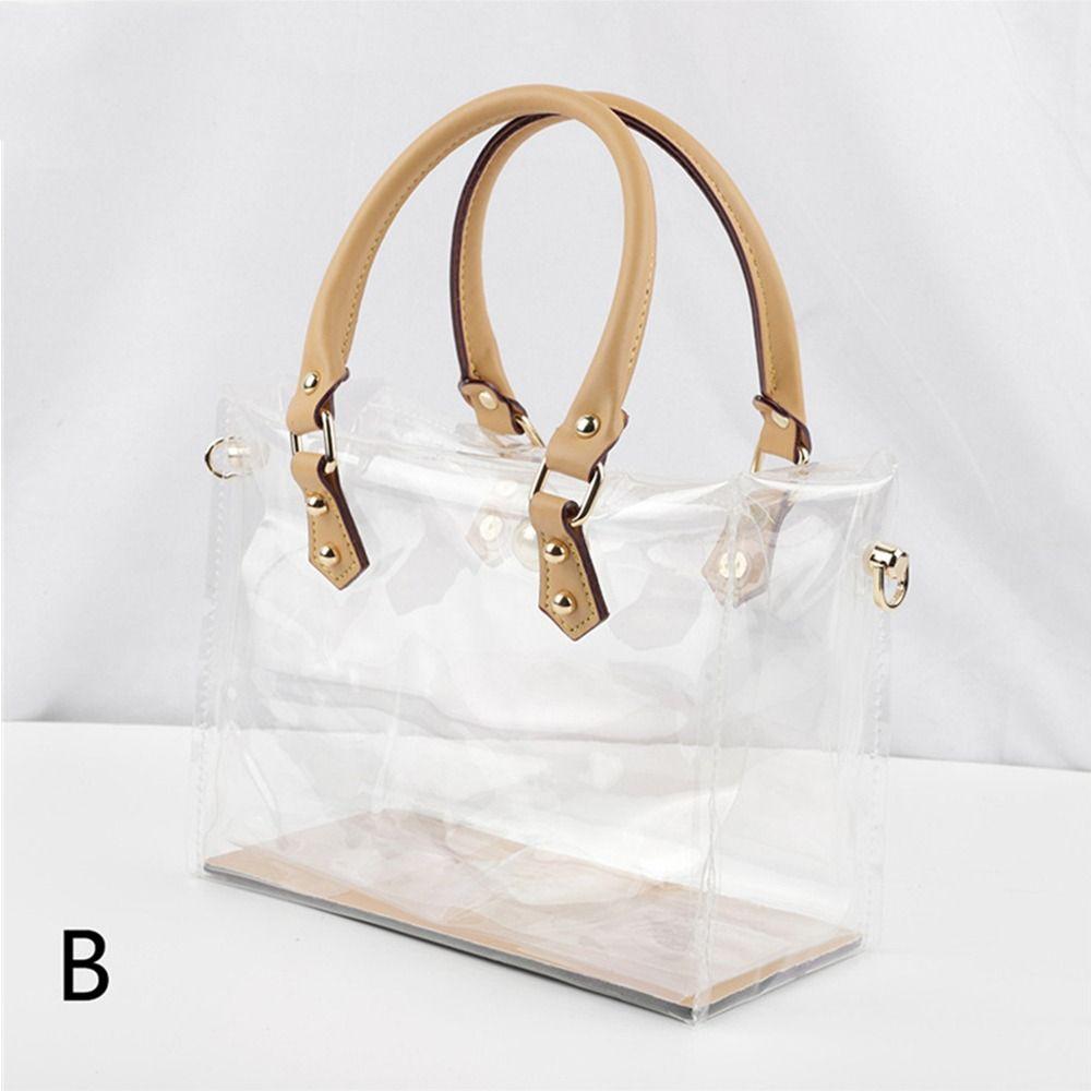 Clear Tote Bag DIY Handmade PVC Handbag Making Kit Large Capacity Gift Bag Woman